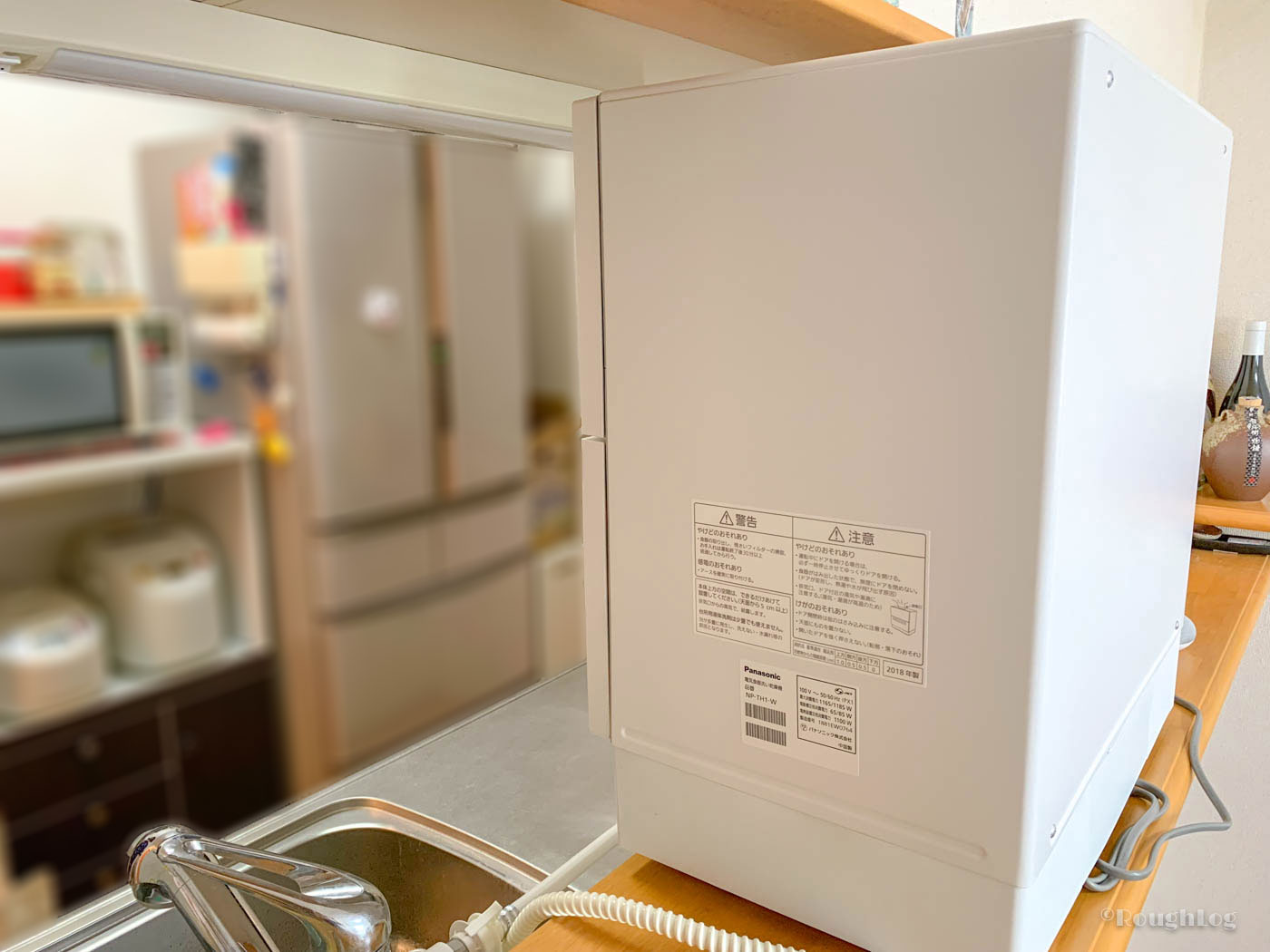 パナソニック製食器洗い乾燥機を賃貸住宅のカウンターキッチンに設置