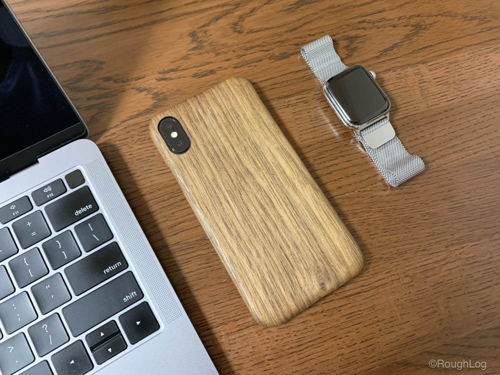 木製のiPhoneケース「WOODWE ウォールナットハードウッドケース」は心地よい手触りとスリムなフィット感