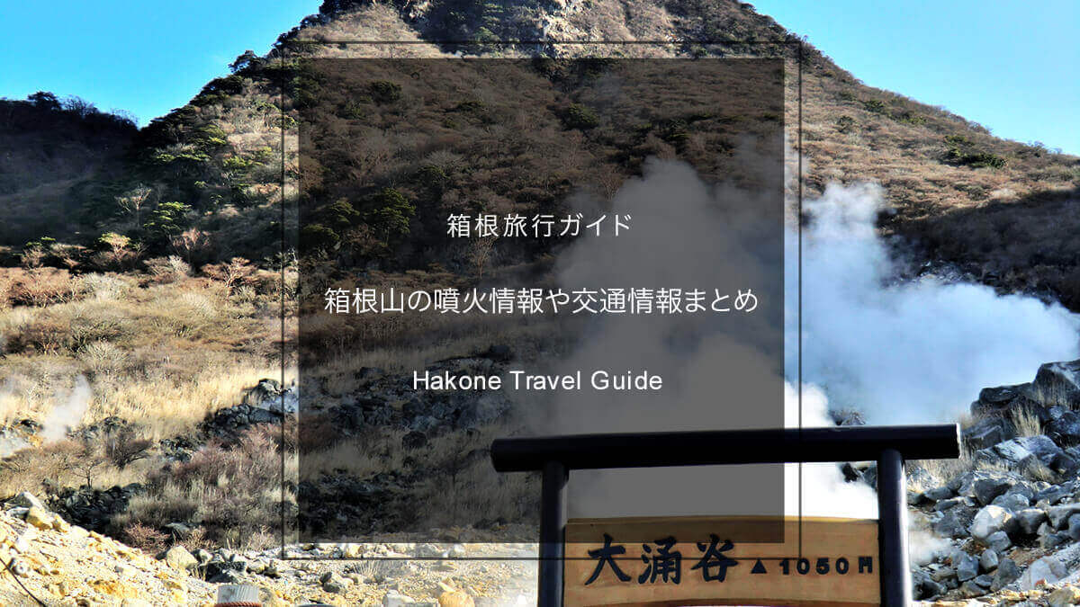 箱根に行って大丈夫？箱根山の噴火情報や交通機関運行情報まとめ
